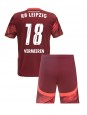 RB Leipzig Arthur Vermeeren #18 Bortedraktsett Barn 2024-25 Korte ermer (+ bukser)